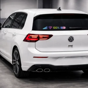 naklejka na golf r wifi sygnał bateria